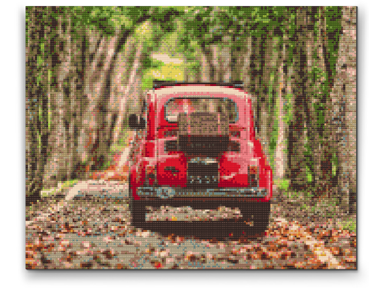 Diamantové malování - Fiat 500